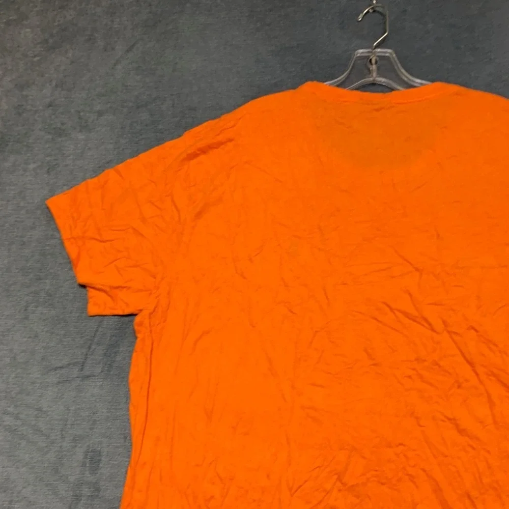 Polo By Ralph Lauren T Shirt Mens XL Orange Cotton Round Neck Casual Fit Tee